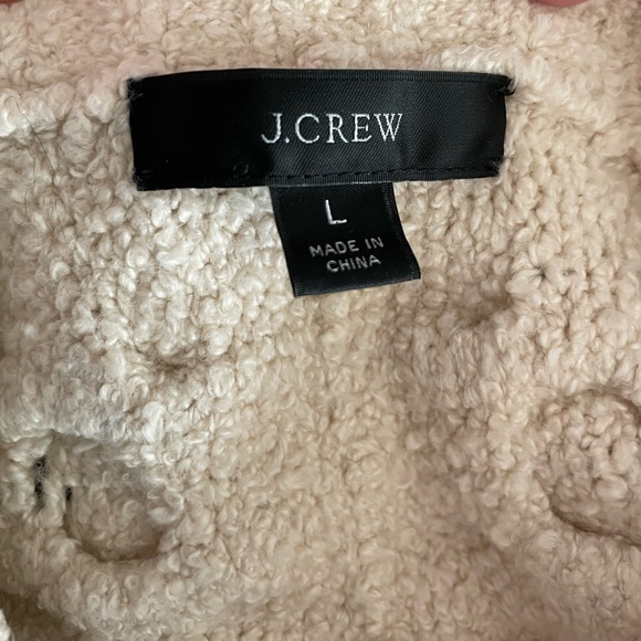 Cotton bouclé cable-knit sweater - Picture 7 of 8